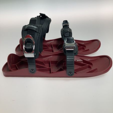  snowfeet スノーフィート ウィンタースポーツ ミニスキー 対応サイズ 22.5-30.5cm レッド サビ有