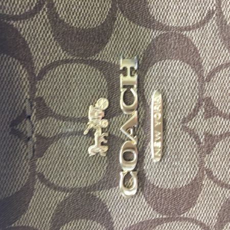  COACH コーチ シグネチャー トートバッグ PVC レディース  F67108 ブラウン