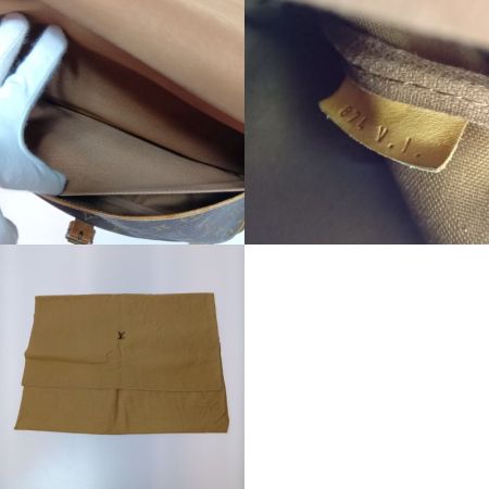  LOUIS VUITTON ルイヴィトン モノグラム ソミュール35 ショルダーバッグ M42254 ブラウン
