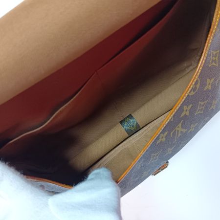  LOUIS VUITTON ルイヴィトン モノグラム ソミュール35 ショルダーバッグ M42254 ブラウン