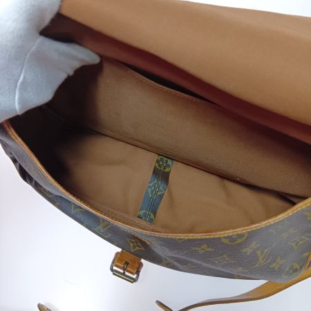  LOUIS VUITTON ルイヴィトン モノグラム ソミュール35 ショルダーバッグ M42254 ブラウン