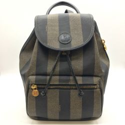 ◎◎ FENDI フェンディ  ペカン柄 Pvcレザー　リュック 劣化あり Cランク