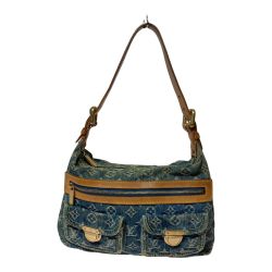 ◎◎ LOUIS VUITTON ルイヴィトン モノグラム・デニム バギーPM ショルダーバッグ M95049 ブルー Cランク