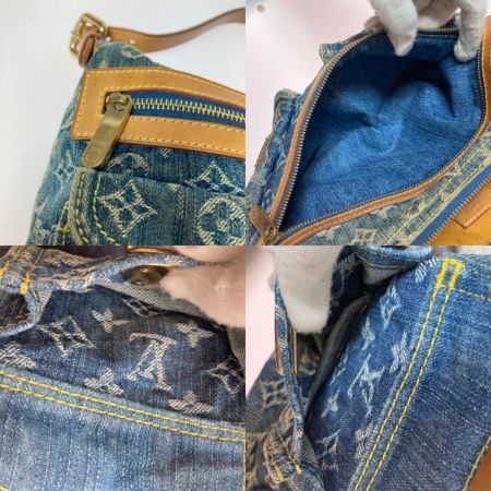  LOUIS VUITTON ルイヴィトン モノグラム・デニム バギーPM ショルダーバッグ M95049 ブルー