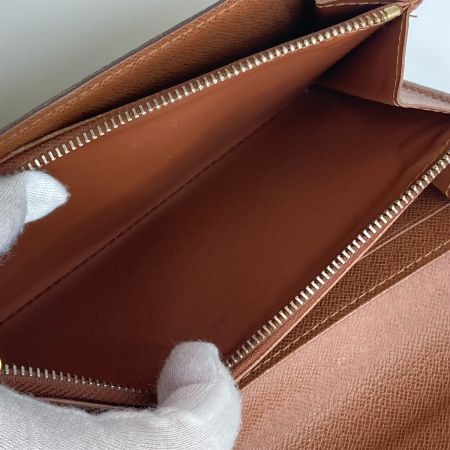 LOUIS VUITTON ルイヴィトン モノグラム ポルトフォイユサラ 旧型 長財布 M61734 ブラウン 使用感多