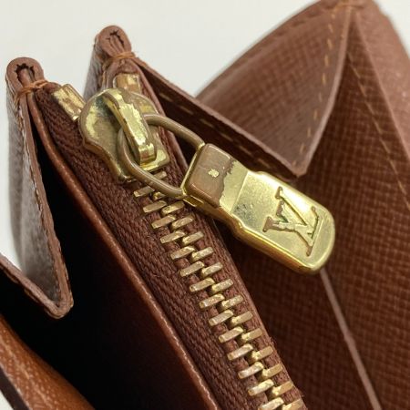  LOUIS VUITTON ルイヴィトン モノグラム ポシェット ポルト モネ クレディ 長財布 M61726 使用感多