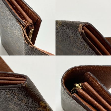  LOUIS VUITTON ルイヴィトン モノグラム ポシェット ポルト モネ クレディ 長財布 M61726 使用感多