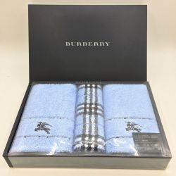 ◎◎ BURBERRY バーバリー フェイスタオル２枚　ウォッシュタオル１枚セット 箱付き Nランク