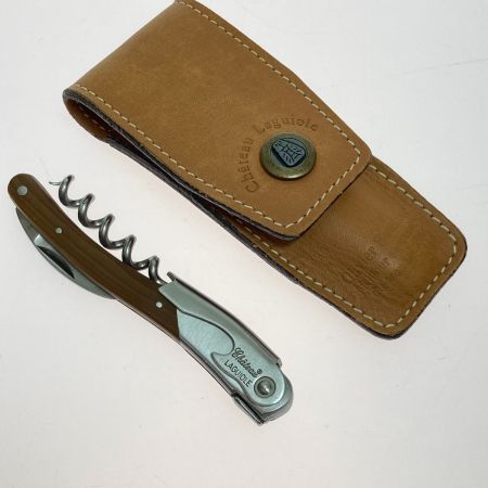  Chateau Laguiole シャトー ラギオール レッドオークバレル ソムリエナイフ 革ケース付