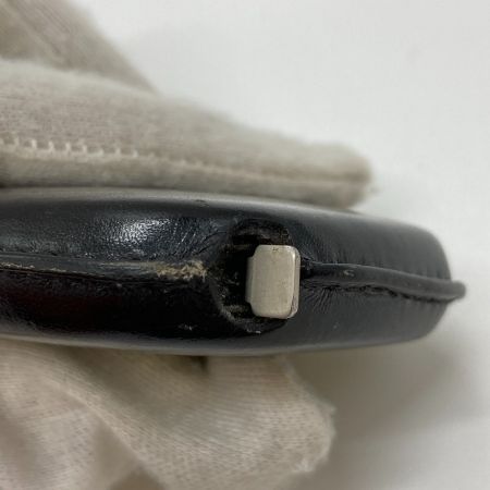  HERMES エルメス メートルリュバン レザーケースメジャー 3m 巻き尺 革 ブラック