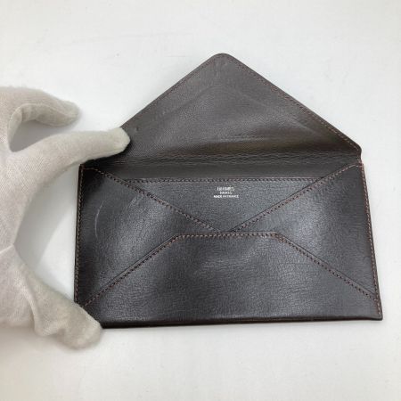  HERMES エルメス エンベロープ パスケース ブラウン