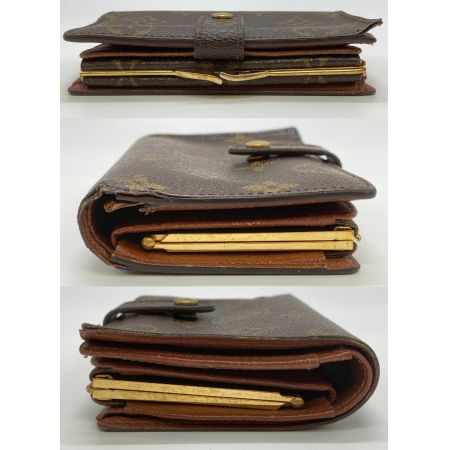  LOUIS VUITTON ルイヴィトン モノグラム ポルトモネ・ビエ ヴィエノワ がま口財布 M61663 ダメージ多