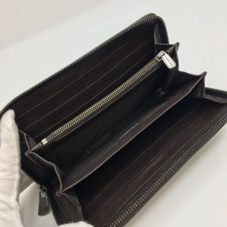  DOLCE & GABBANA ドルチェアンドガッバーナ ラウンドファスナー財布 ブラウン