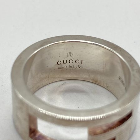  GUCCI グッチ Gリング 8号 SILVER925 箱付