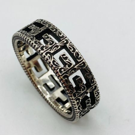 GUCCI グッチ スクエアG アラベスク リング 22号 ag925 箱付