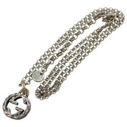 ◎◎ GUCCI グッチ インターロッキングG ネックレス シルバー925 50cm 箱・布袋付 Bランク