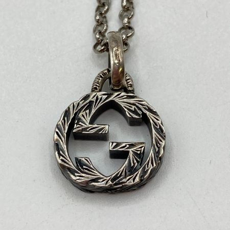  GUCCI グッチ インターロッキングG ネックレス シルバー925 50cm 箱・布袋付