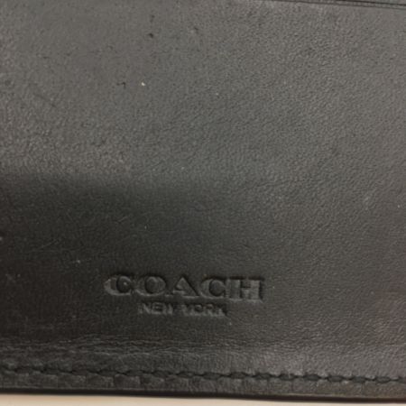  COACH コーチ シグネチャー レザー ビルフォールド マネークリップ  F26107 ブラック