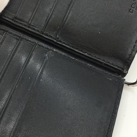  COACH コーチ シグネチャー レザー ビルフォールド マネークリップ  F26107 ブラック