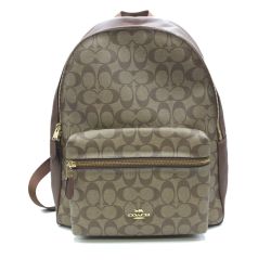 ◎◎ COACH コーチ リュック バックパック シグネチャー レディース  F58314 ブラウン Bランク