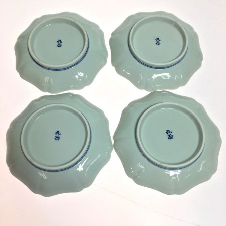   加賀友禅作家 銘々皿 12ヵ月 花絵 手描染付 12枚セット