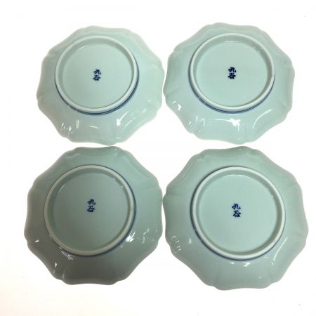   加賀友禅作家 銘々皿 12ヵ月 花絵 手描染付 12枚セット