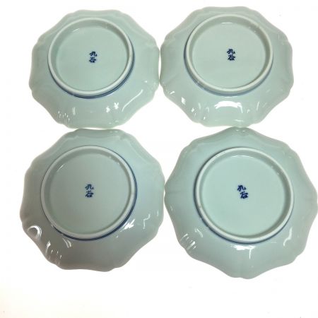   加賀友禅作家 銘々皿 12ヵ月 花絵 手描染付 12枚セット