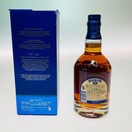  CHIVAS REGAL シーバスリーガル ウイスキー スコッチ 700ml  40% 18年 箱付 未開栓
