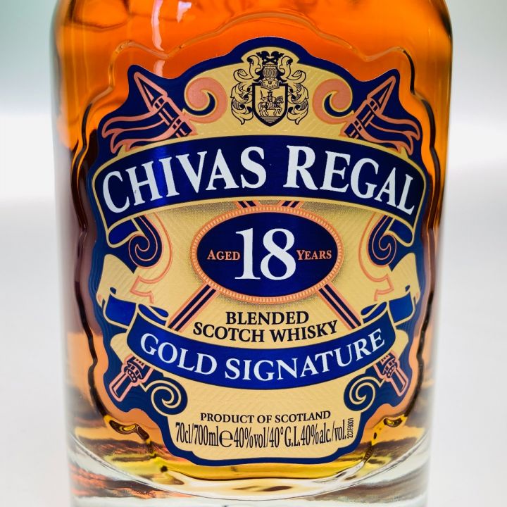 CHIVAS REGAL シーバスリーガル ウイスキー スコッチ 700ml 40% 18年 箱付 未開栓｜中古｜なんでもリサイクルビッグバン