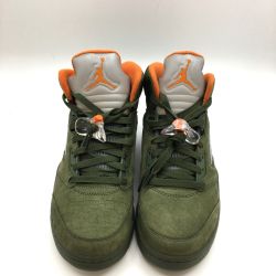 ◎◎ NIKE ナイキ ハイカットスニーカー NIKE メンズAIR JORDAN5 DD0587-308 オリーブ Aランク