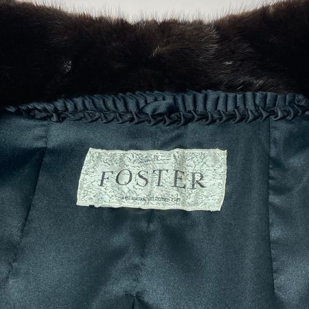  THE AMERICAN FUR AWARDS 毛皮 ハーフコート レディース Lサイズ ブラック ネーム刺繍有