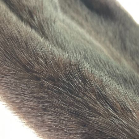  THE AMERICAN FUR AWARDS 毛皮 ハーフコート レディース Lサイズ ブラック ネーム刺繍有