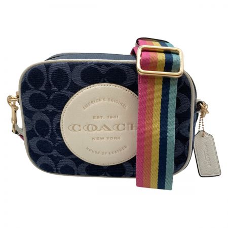  COACH コーチ シグネチャー ショルダーバッグ C2822 ネイビー