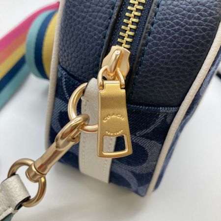  COACH コーチ シグネチャー ショルダーバッグ C2822 ネイビー