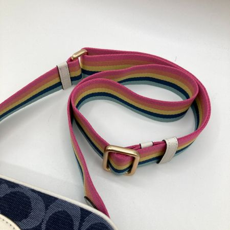  COACH コーチ シグネチャー ショルダーバッグ C2822 ネイビー