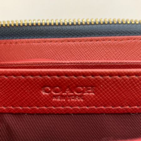 COACH コーチ シグネチャー デニム ラウンドファスナー財布 長財布 F53769 ネイビー