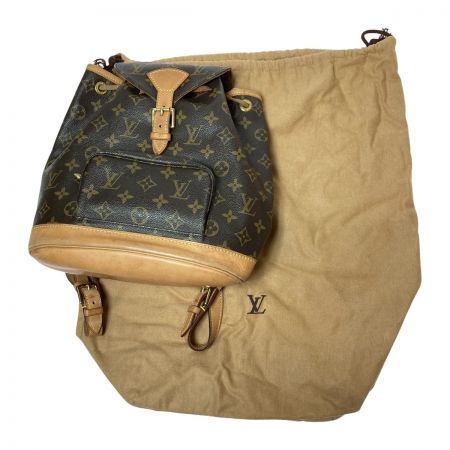  LOUIS VUITTON ルイヴィトン モノグラム モンスリMM リュックサック M51136 ブラウン