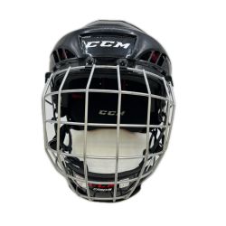 CCM シーシーエム アイスホッケーヘルメット　フェイスガード付き　サイズL ブラック Cランク