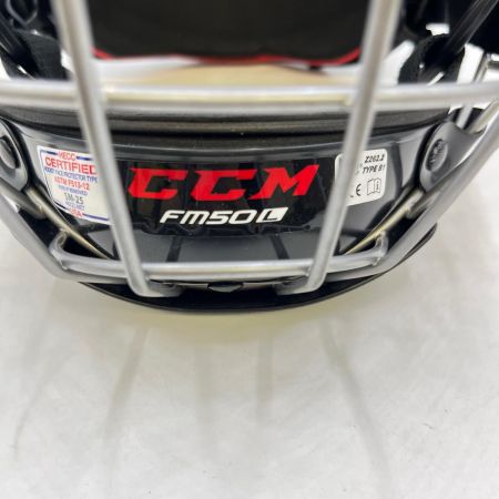 CCM シーシーエム アイスホッケーヘルメット　フェイスガード付き　サイズL ブラック