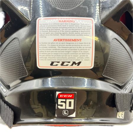 CCM シーシーエム アイスホッケーヘルメット　フェイスガード付き　サイズL ブラック