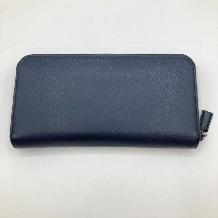  PRADA プラダ ラウンドファスナー 長財布 2ML317 ネイビー
