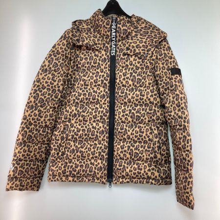  PEARLY GATES パーリーゲイツ メンズ 撥水 2WAY ダウンブルゾン サイズ5 レオパード柄 ゴルフ アウター