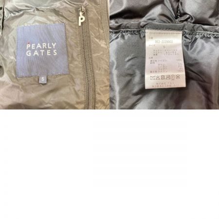  PEARLY GATES パーリーゲイツ メンズ 撥水 2WAY ダウンブルゾン サイズ5 レオパード柄 ゴルフ アウター