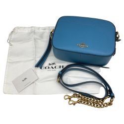 ◎◎ COACH コーチ ショルダーバッグ カメラバッグ  29411 スカイブルー Aランク