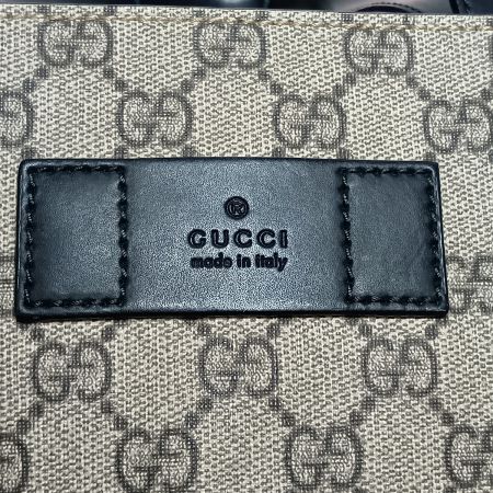  GUCCI グッチ GGスプリーム トートバッグ 2WAY ショルダーバッグ 446217 ベージュ ハンドル部分破れ有
