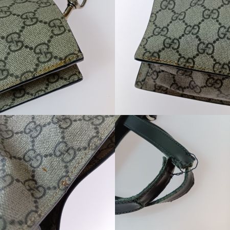  GUCCI グッチ GGスプリーム トートバッグ 2WAY ショルダーバッグ 446217 ベージュ ハンドル部分破れ有