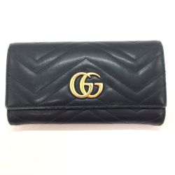 ◎◎ GUCCI グッチ  GG MARMONT2.0 長財布 443436 ブラック Cランク