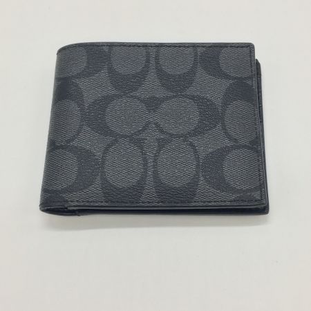 COACH コーチ メンズ  財布 札入れ  シグネチャー F74993 ブラック