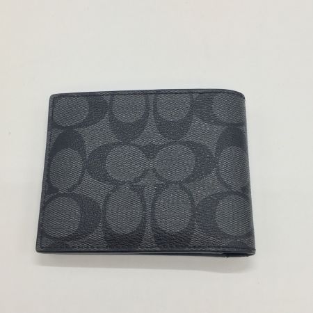  COACH コーチ メンズ  財布 札入れ  シグネチャー F74993 ブラック