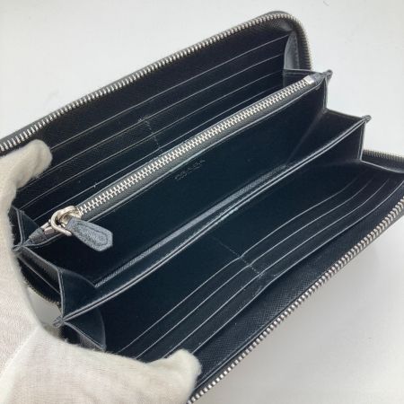  PRADA プラダ 長財布 ウンドファスナー 花柄 1ML506 ブラック